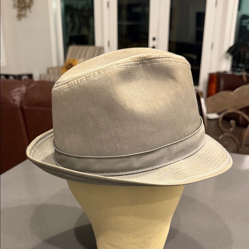 London Fog vintage gray Fedora Hat sz 7.25